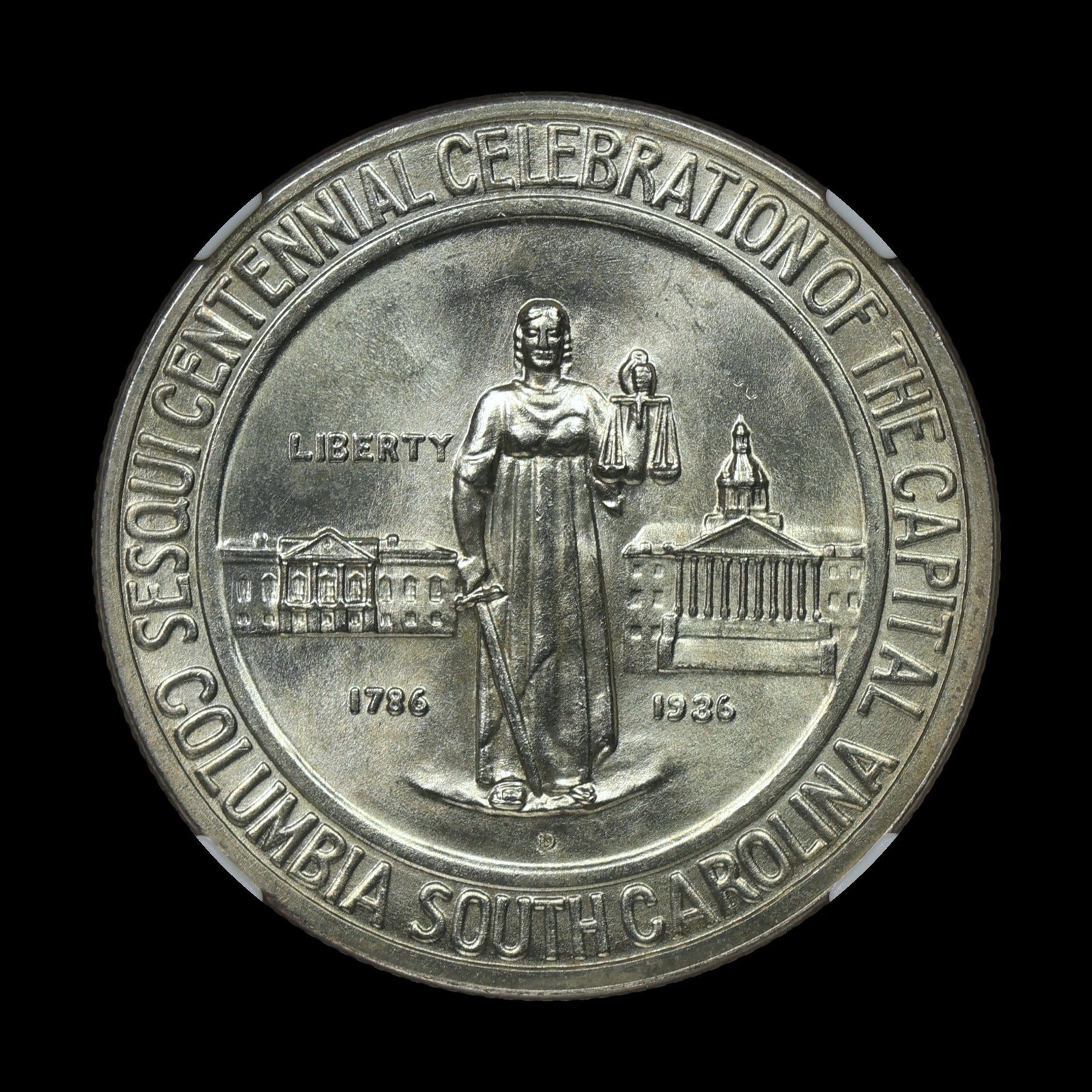 1936 D Columbia Half Dollar Commem NGC MS 64 (1 of 4)