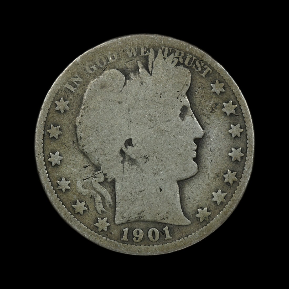 1901 S Barber Silver Half Dollar SCARCE DATE: (LLEA) 1901 S Barber Silver Half Dollar SCARCE DATE