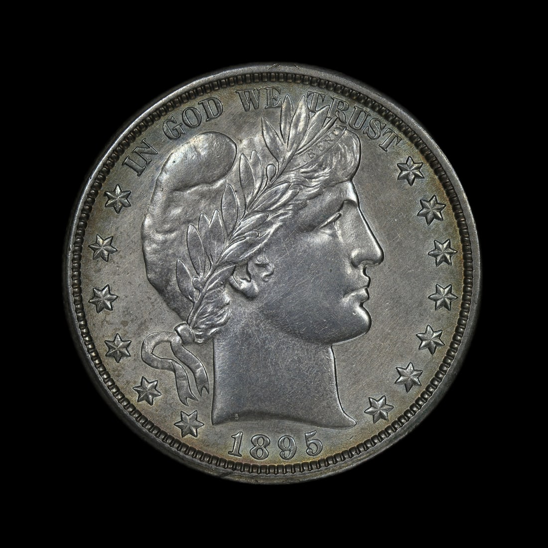 1895 O Barber Silver Half Dollar UNC WOW RARE: (PROJ) Fairly scare date. Especially uncirculated. Appears to be cleaned, but just WOW. Incredible value pickup!