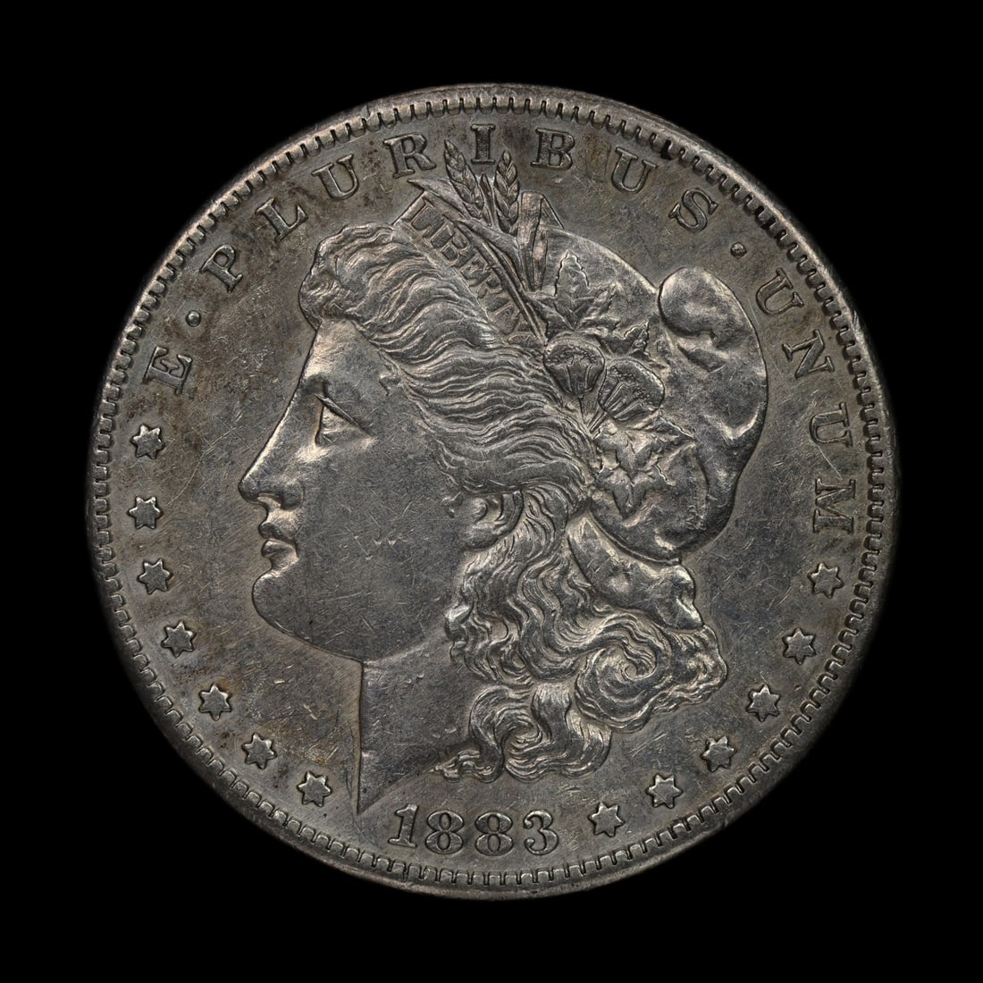 1883 S Morgan Silver Dollar UNC Details TOUGH DATE: (BOBD) Well struck with a great look. Cleaned.
