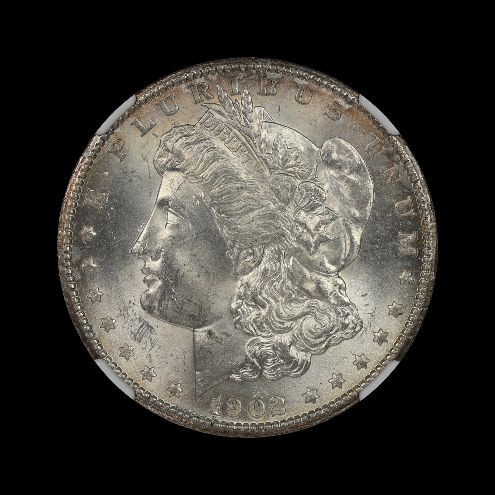 1902 S Morgan Silver Dollar NGC MS 63 SCARCE: (OZVD) 1902 S Morgan Silver Dollar NGC MS 63 SCARCE