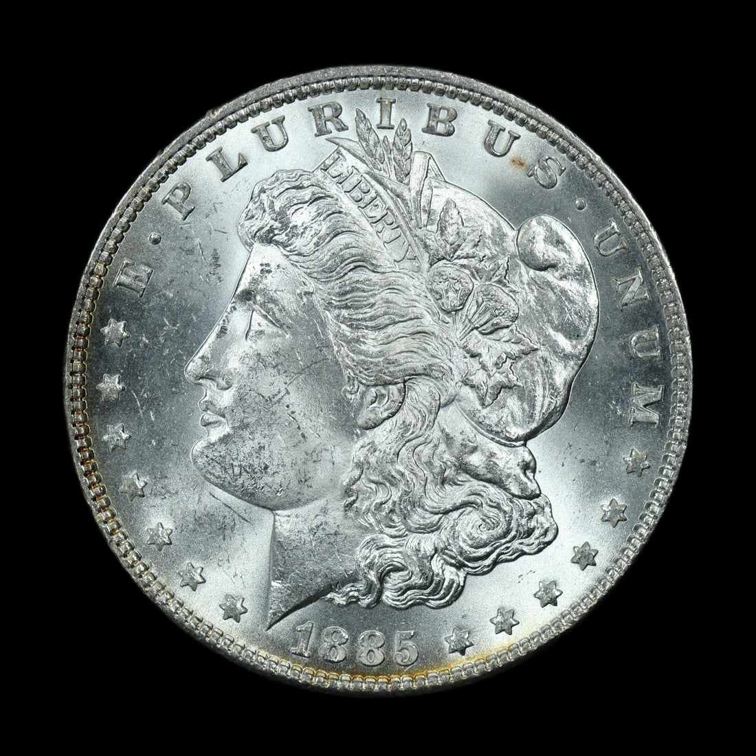 1885 Morgan Silver Dollar BU: (CCFW) 1885 Morgan Silver Dollar BU