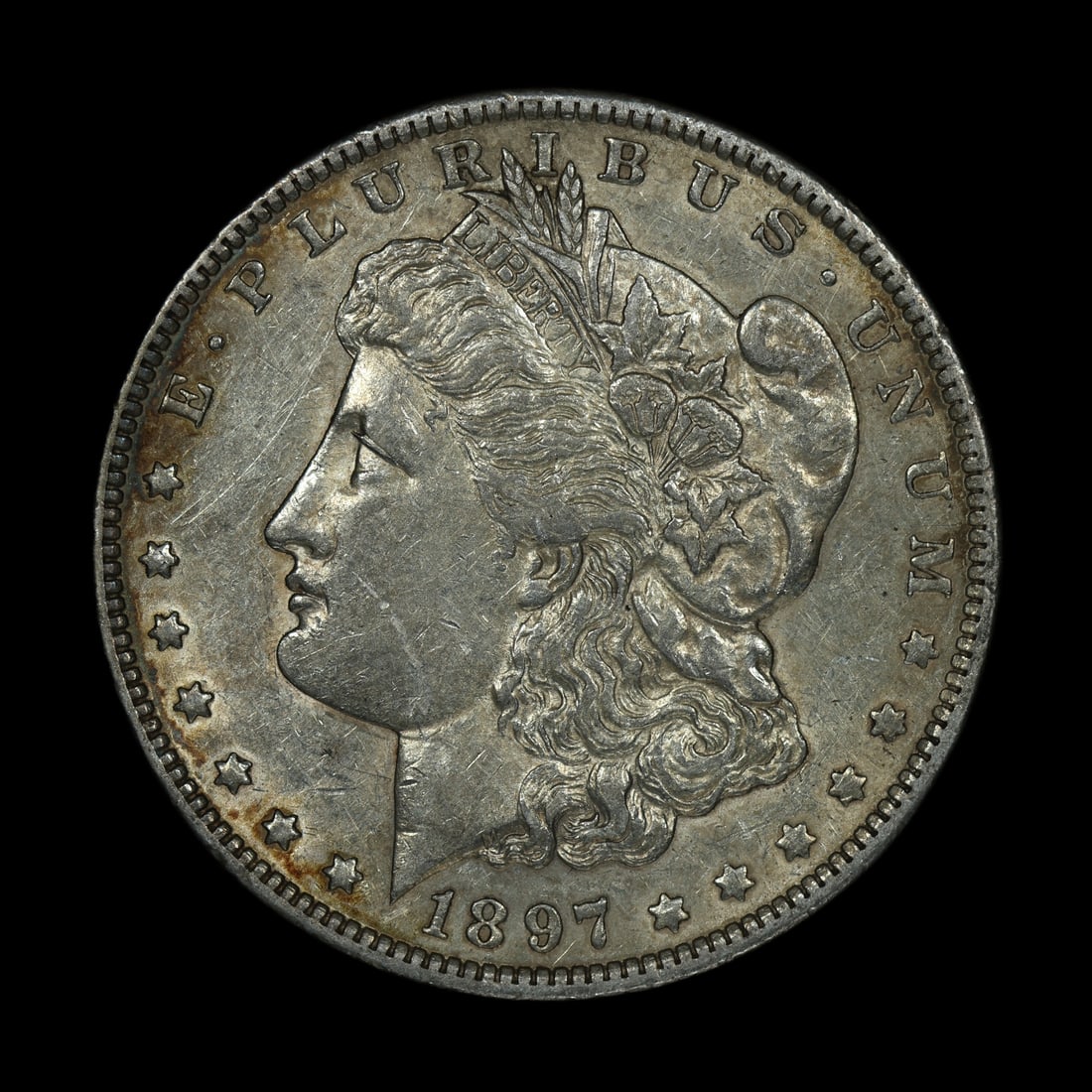 1897 O Morgan Silver Dollar AU Better Date: (UOQD) 1897 O Morgan Silver Dollar AU Better Date