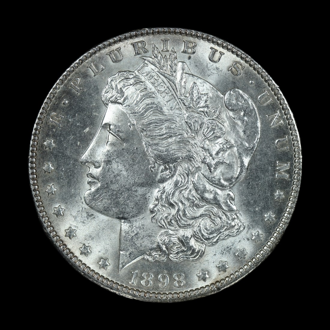1898 Morgan Silver Dollar BU: (PPNC) 1898 Morgan Silver Dollar BU