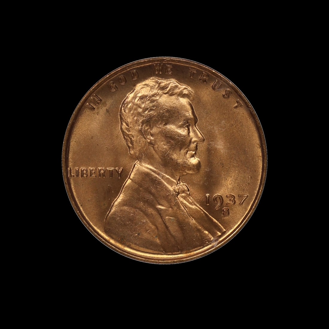 1937 S Lincoln Cent ICG MS 67+ RD STUNNER: (FMVS) 1937 S Lincoln Cent ICG MS 67+ RD STUNNER