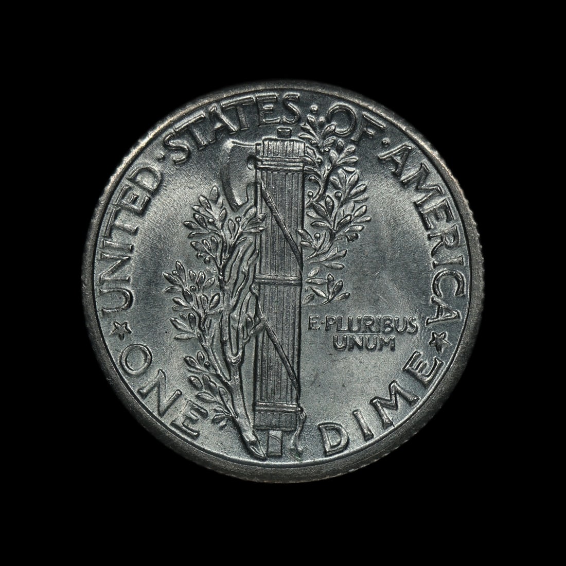 1934 Mercury Silver Dime BU FB - 2