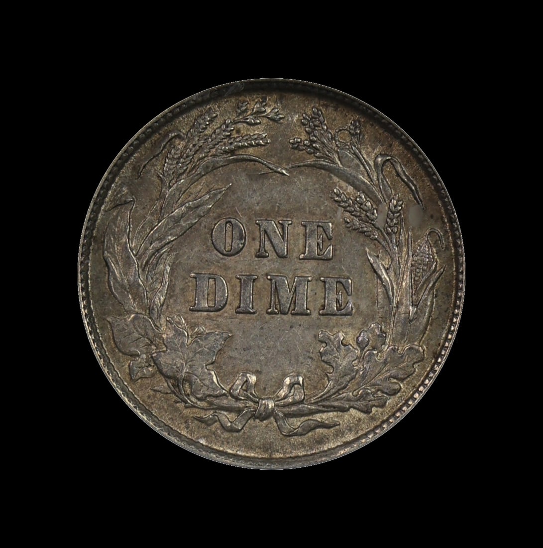 1892 Barber Dime 10c ICG MS 61 FIRST YEAR - 2