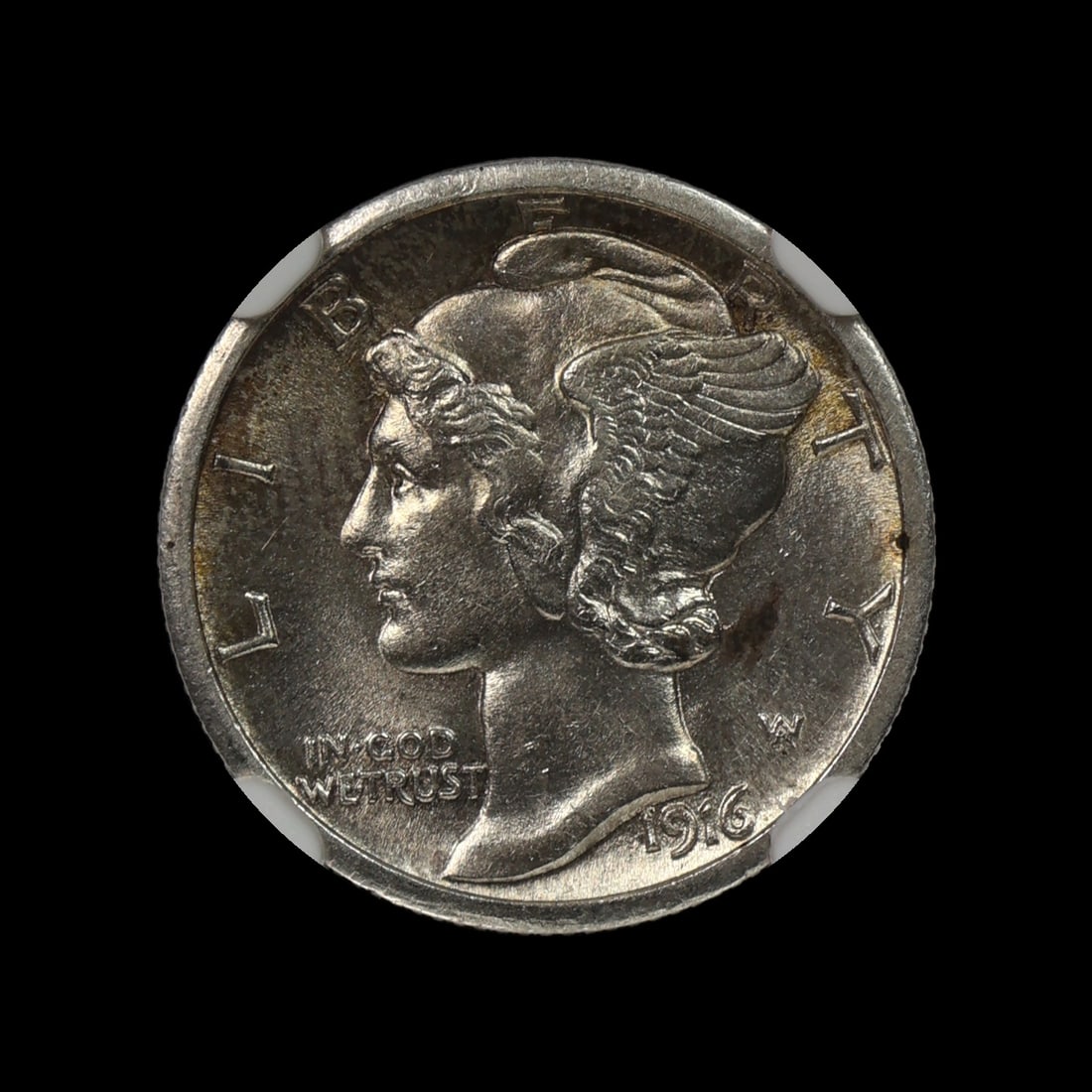 1916 S Mercury Silver Dime NGC MS 63 FB WOW (1 of 4)