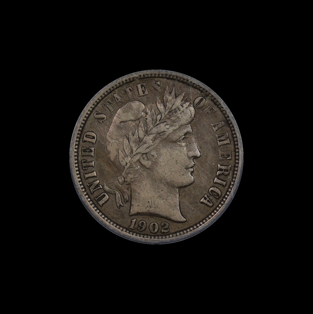 1902 O Barber Silver Dime ICG XF 45: (DSFH) 1902 O Barber Silver Dime ICG XF 45