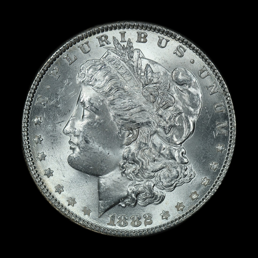 1882 Morgan Silver Dollar BU+: (RHMB) 1882 Morgan Silver Dollar BU+
