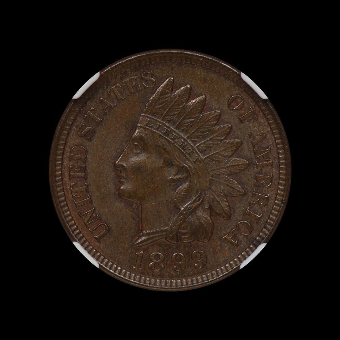 1899 Indian Head Cent NGC MS 62 BN: (FCBU) 1899 Indian Head Cent NGC MS 62 BN
