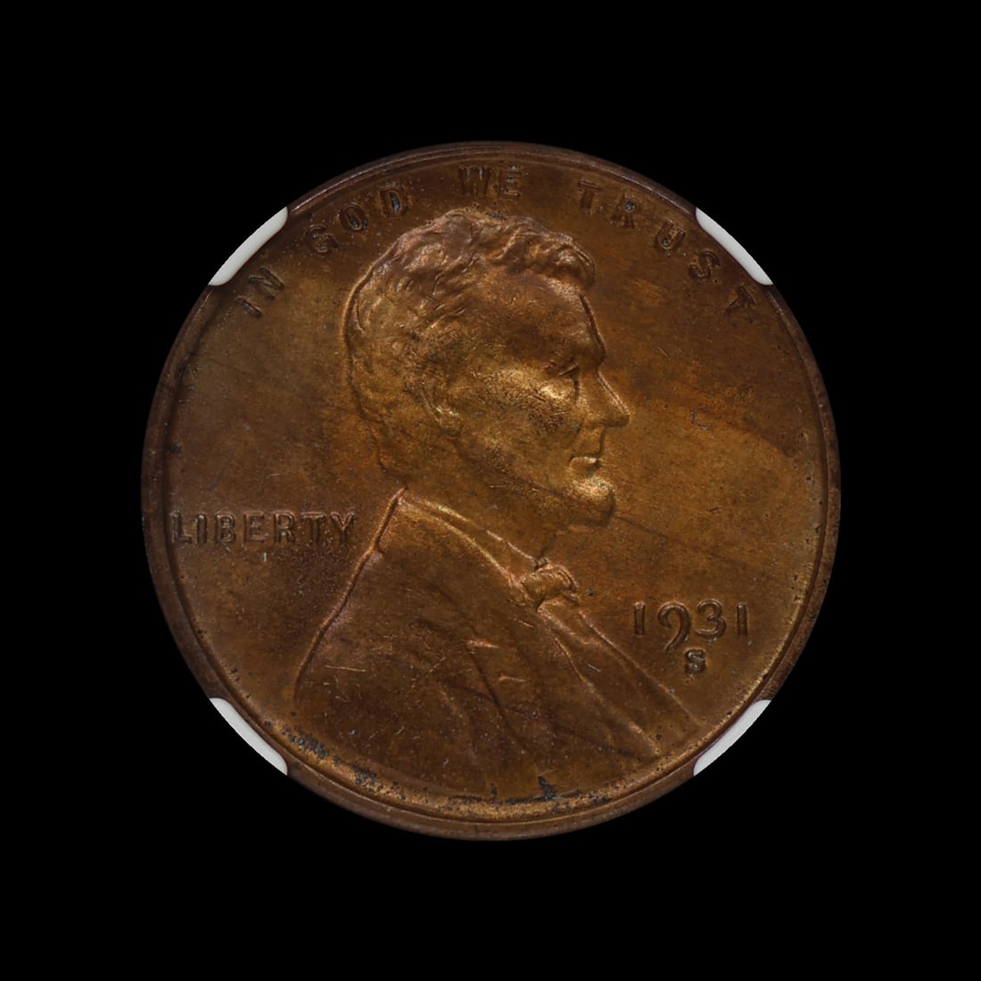 1931 S Lincoln Cent NGC MS 64 RB Better Date: (SUYX) 1931 S Lincoln Cent NGC MS 64 RB Better Date