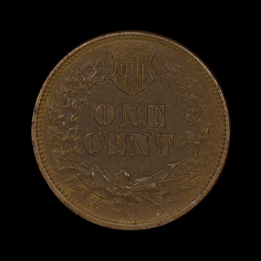 1860 Indian Head Cent UNC Pointed Bust - 2