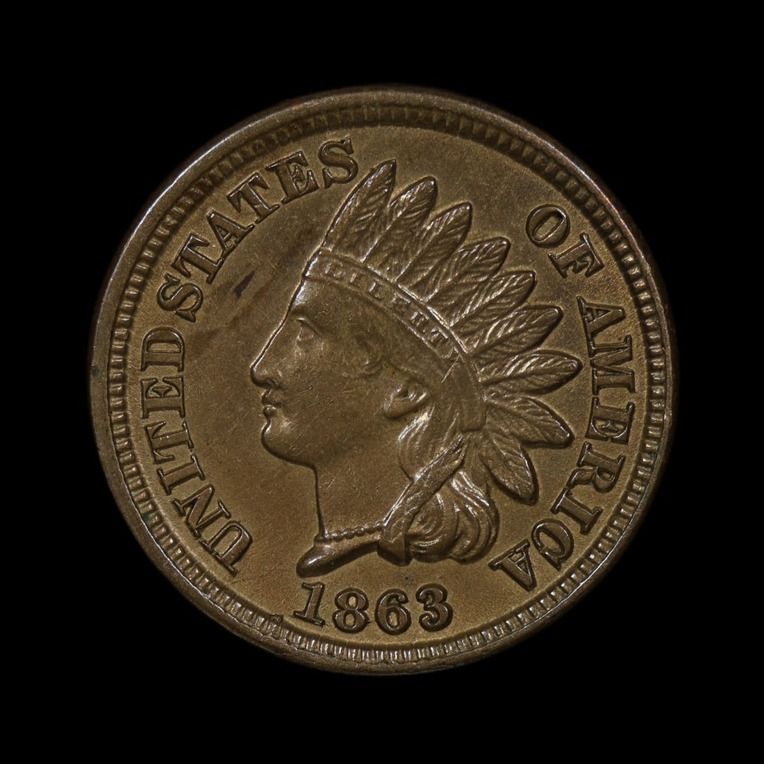 1863 Indian Head Cent Copper Nickel BU WOW: (NKKO) We love this coin. Very well struck and lustrous. Tough to find on the early copper-nickel cents