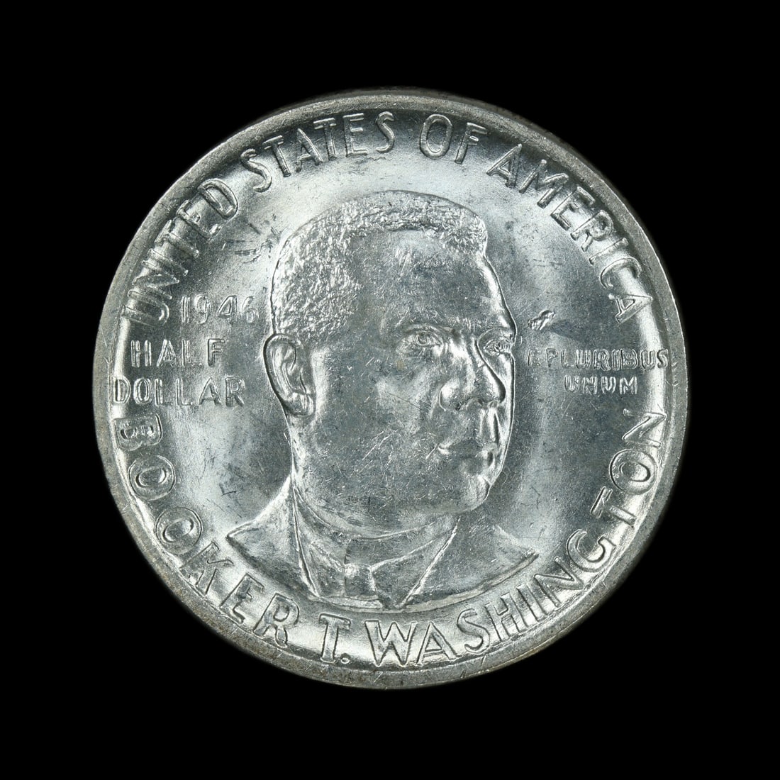 1946 Booker T Washington Silver Half BU: (FAFH) 1946 Booker T Washington Silver Half BU