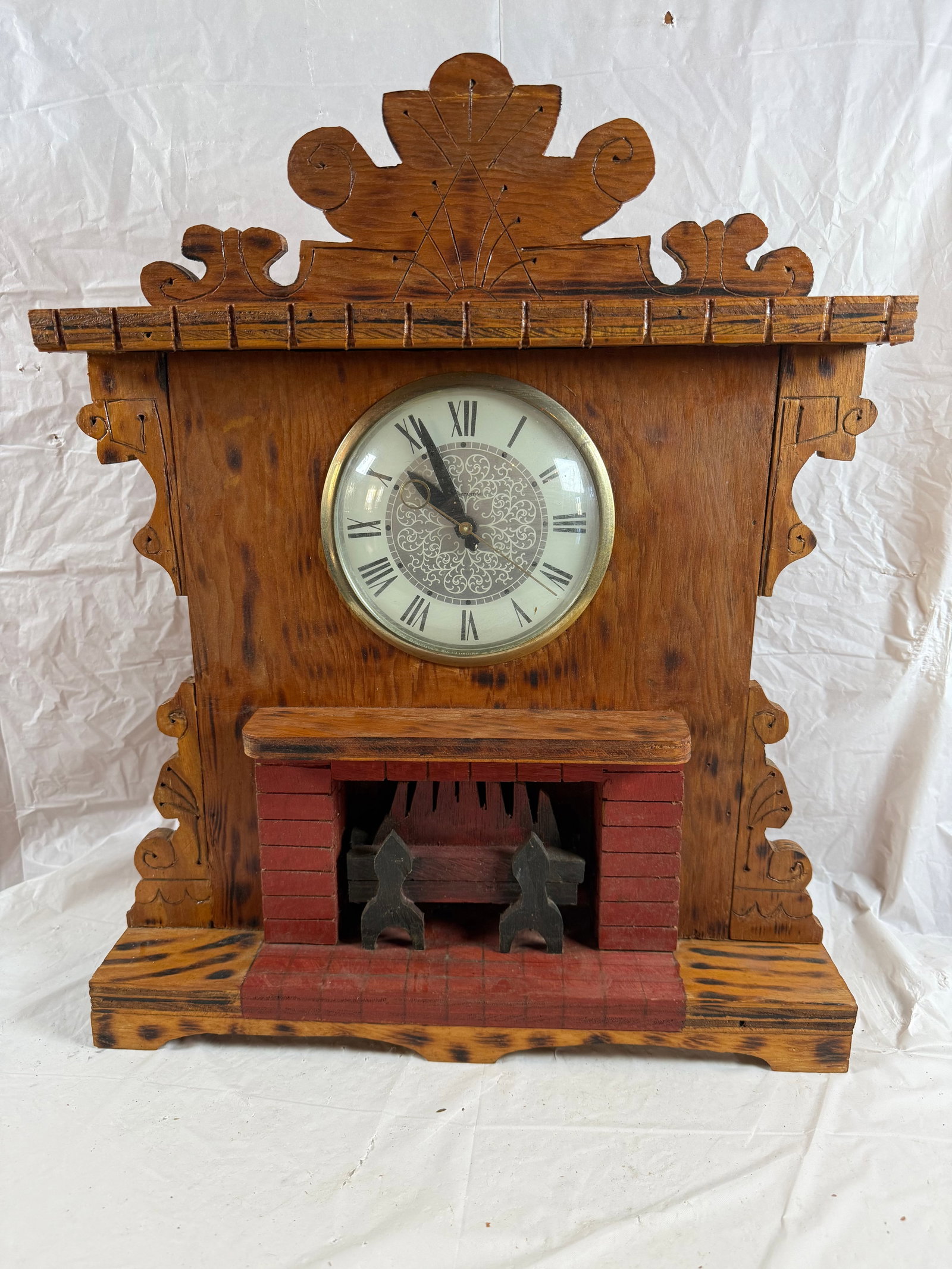 Folk art clock: Folk art clock