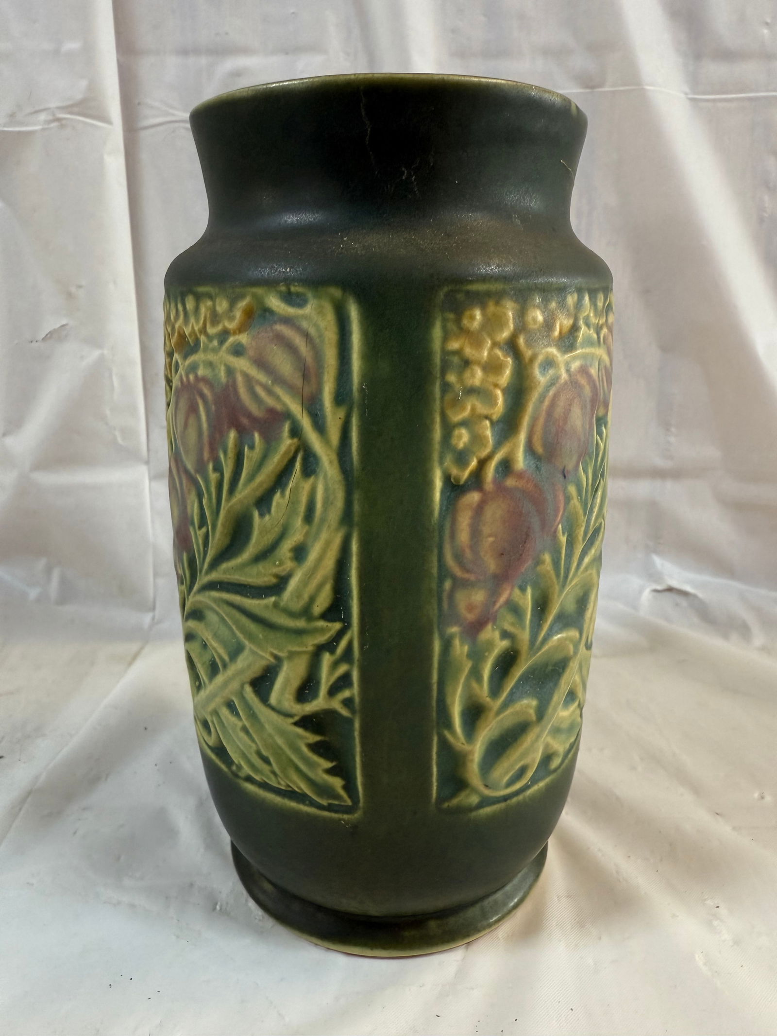 Early roseville Rosecraft panel vase (1 of 3)