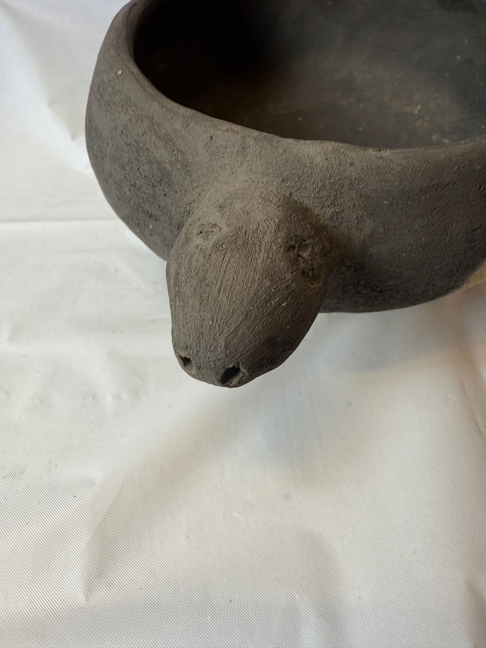 Effigy Native American Pottery Bowl (1 of 3)