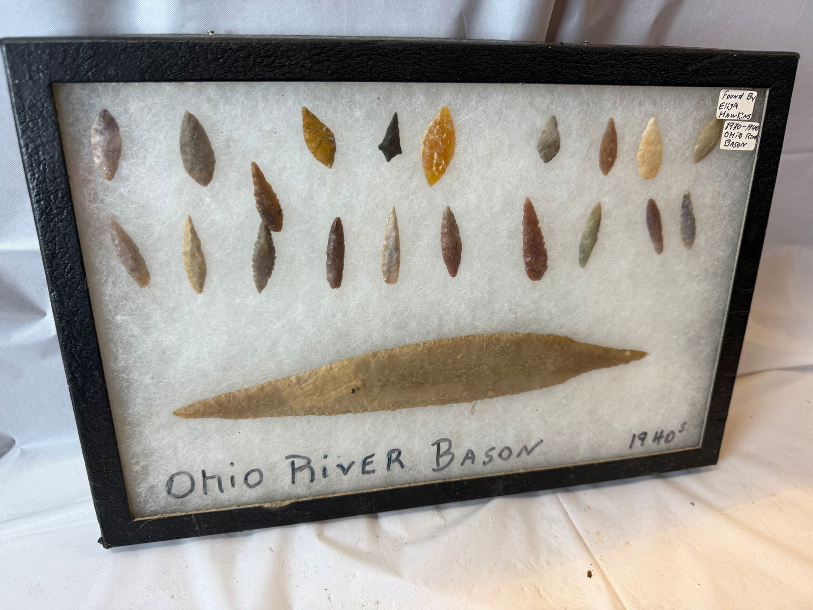Lot of 21 Ohio River Basin Arrowheads (1 of 3)