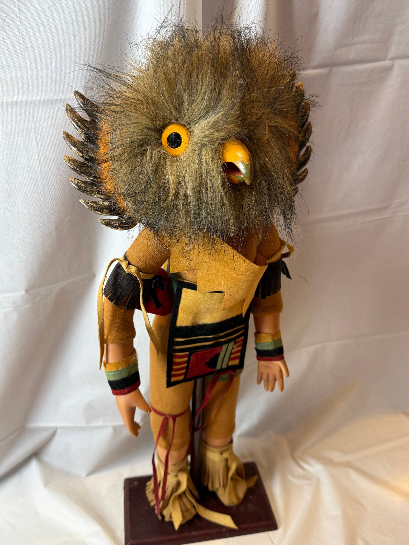 Hopi Kachina Doll with Owl Head: Hopi Kachina Doll with Owl Head