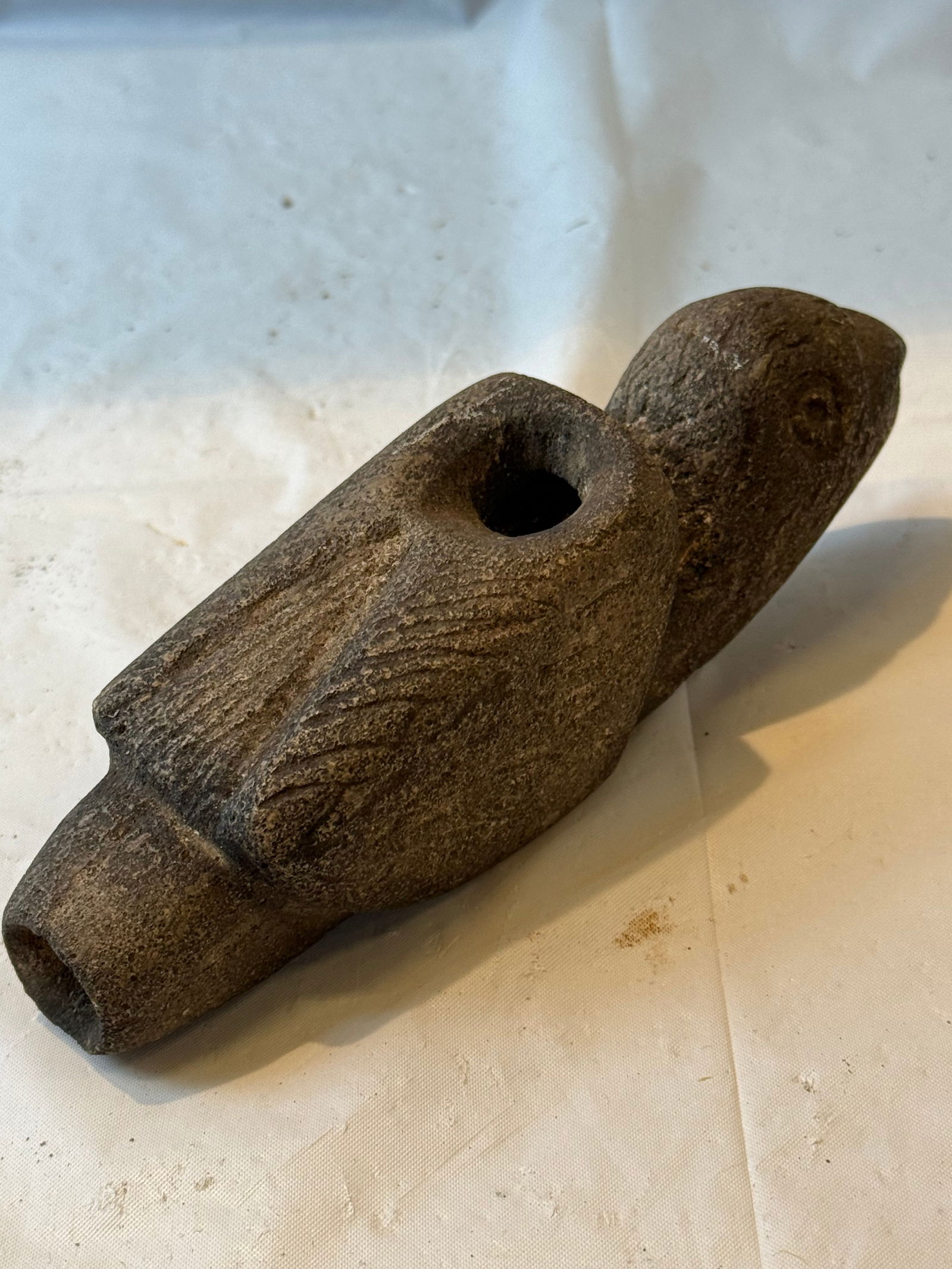 Effigy Stone Bird Pipe (1 of 2)