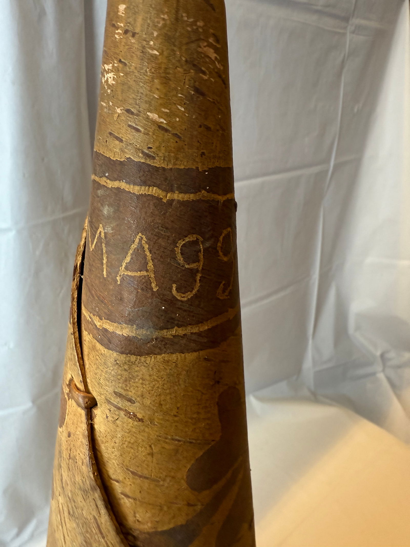 Cone Shaped Birch Bark Cane Handmade (1 of 2)
