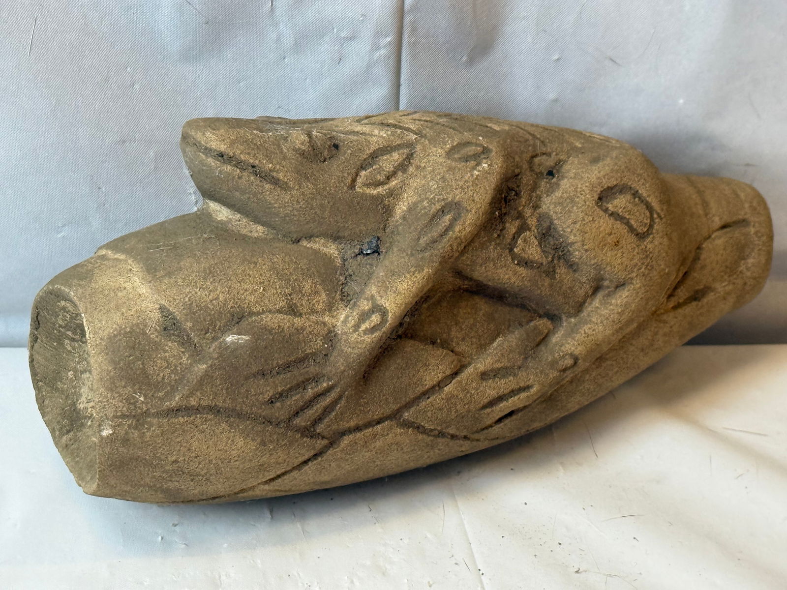 Native American Stone Pipe with Frog (1 of 2)