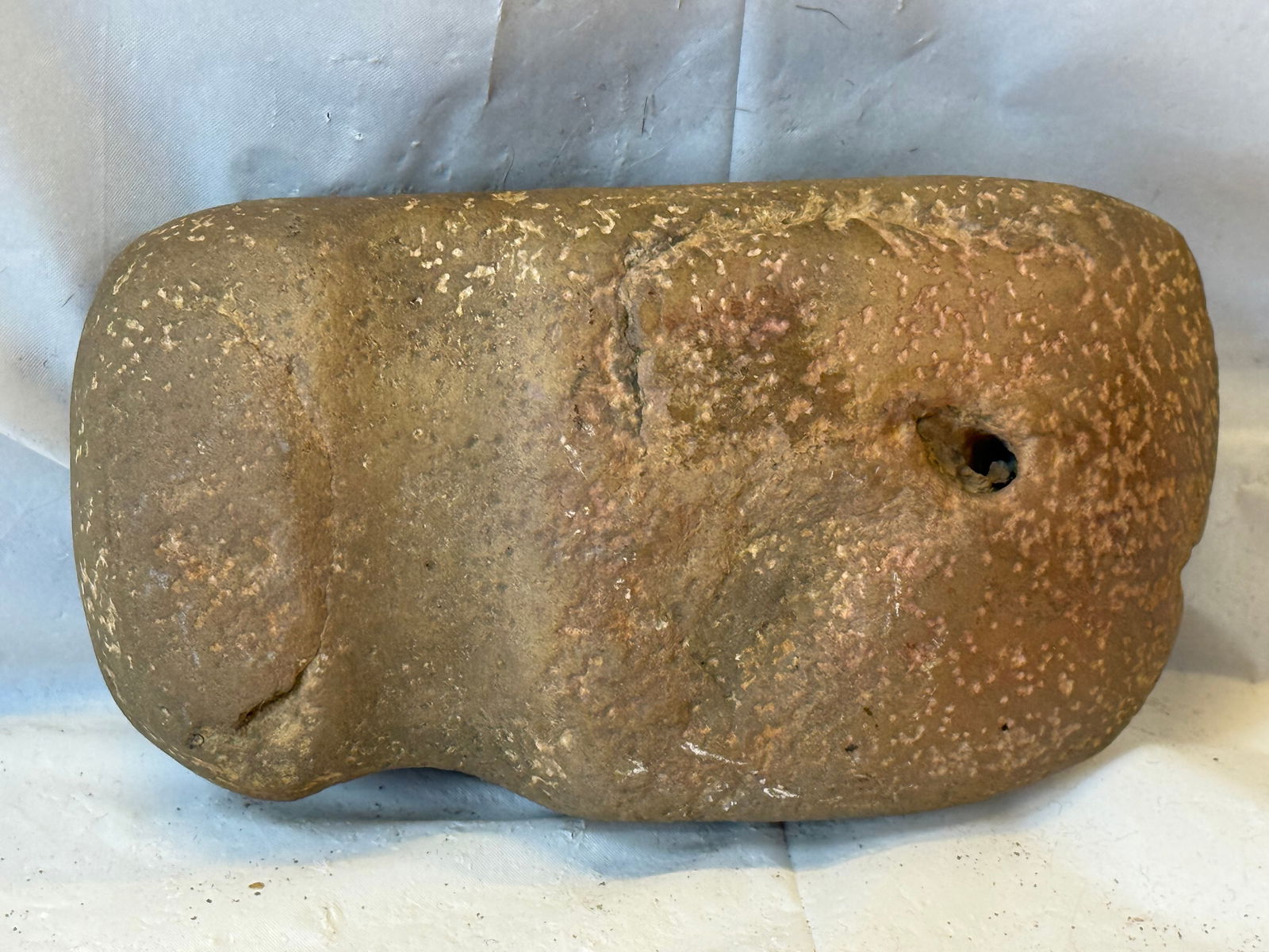 Native American Full Grooved Axe Head (1 of 2)