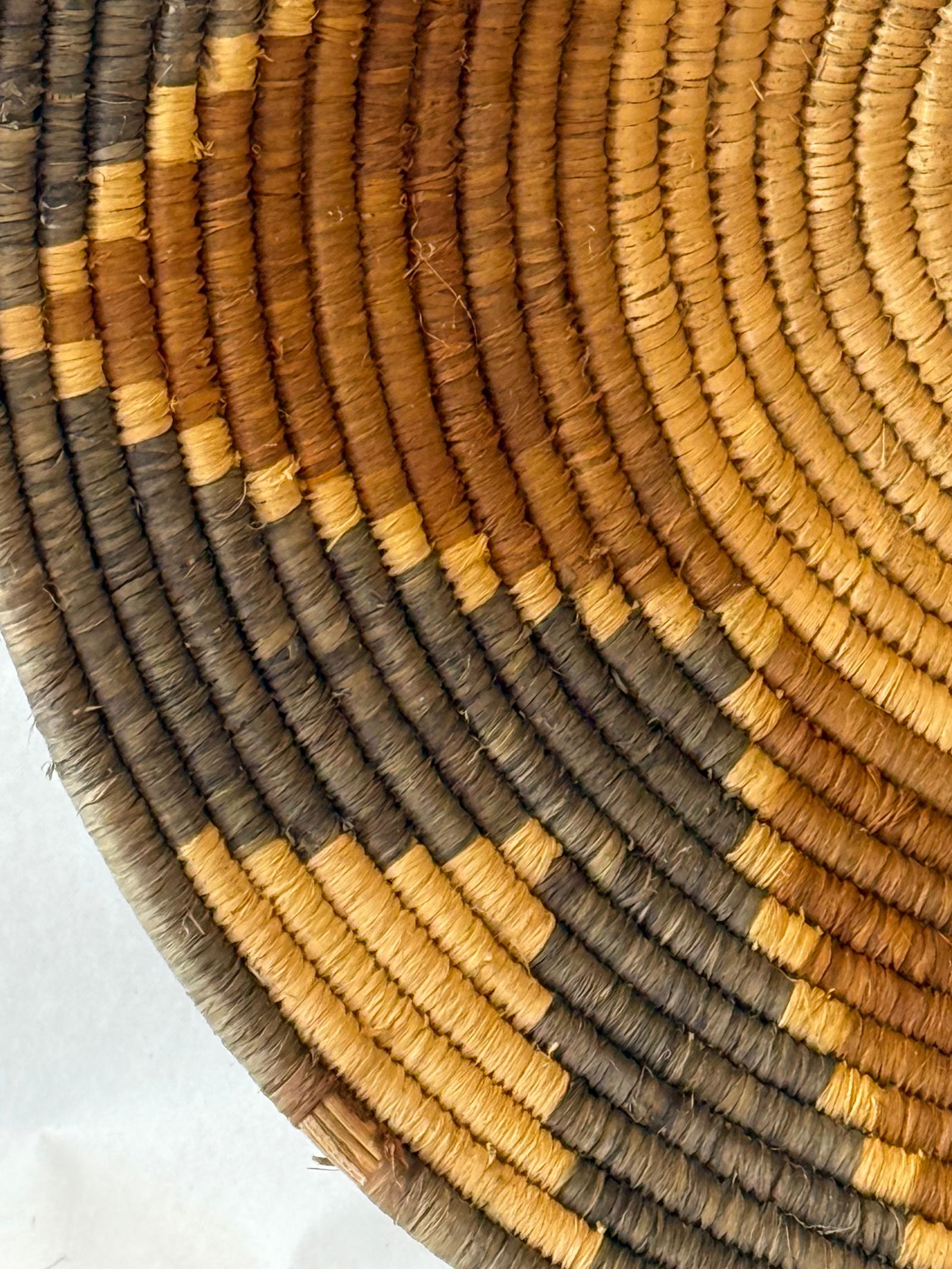 Native American Hand Woven Tray Basket (1 of 2)