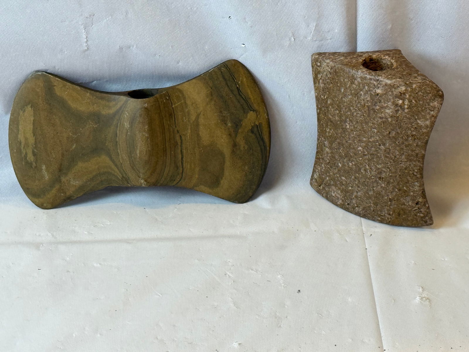 Lot of 2 Native American Bannerstones: Lot of 2 Native American Bannerstones