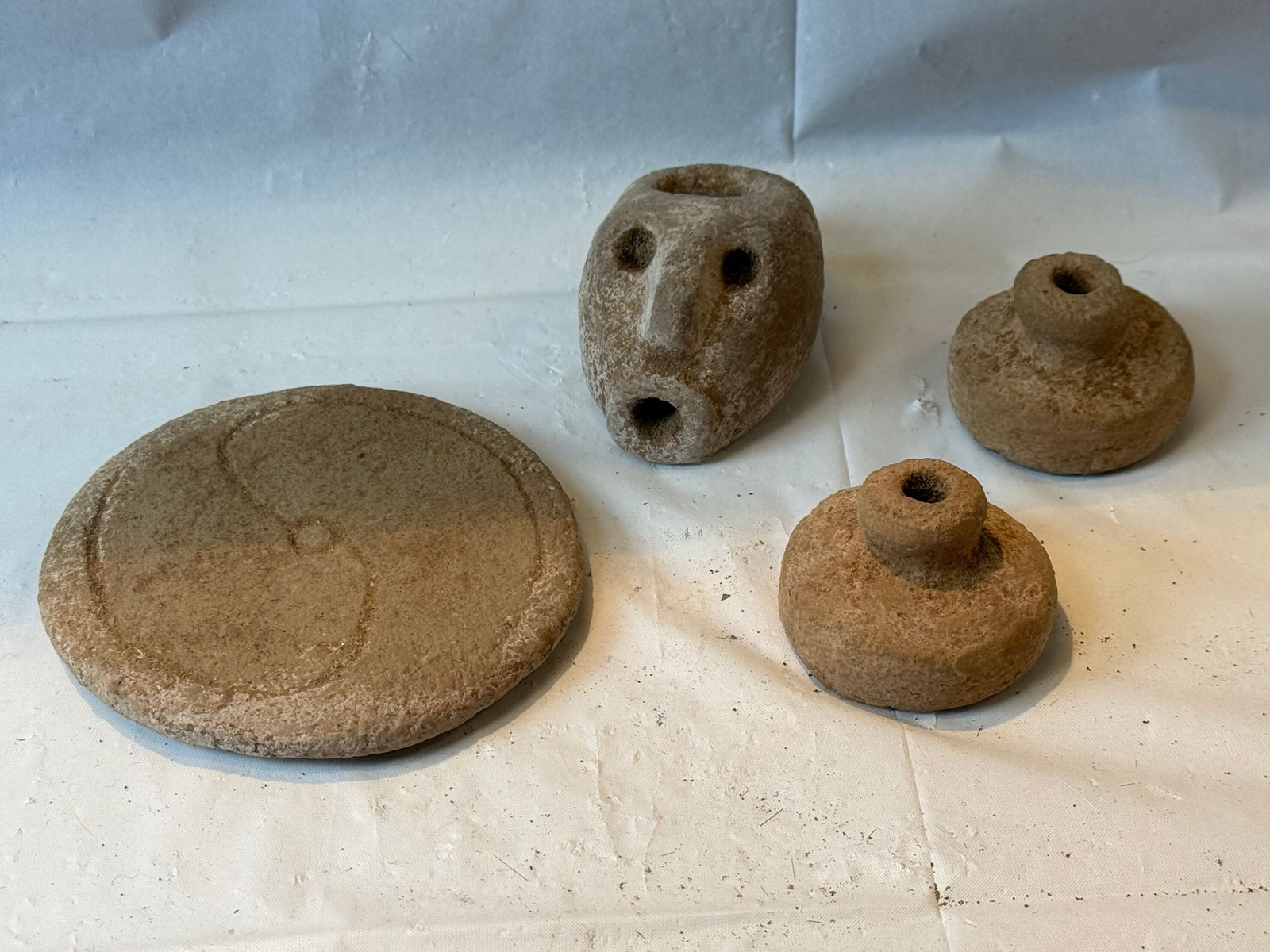 Lot of 4 Indian Artifacts (1 of 3)
