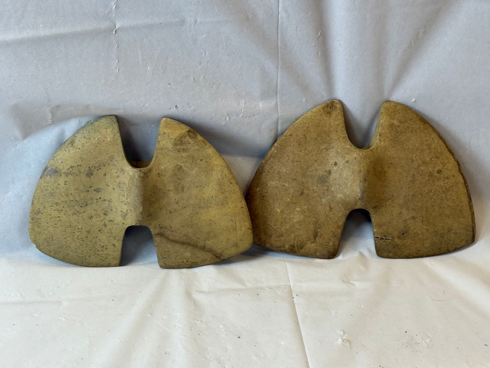 Lot of 2 Native American Bannerstones (1 of 2)