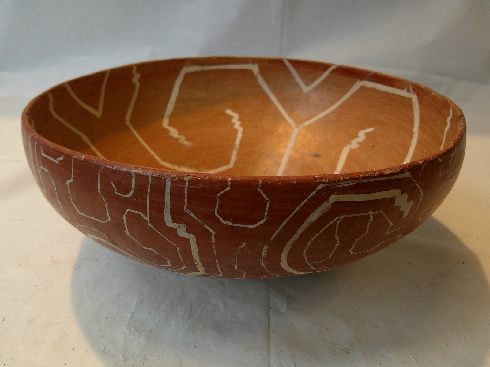 Native American Polychrome Decorated Bowl (1 of 3)