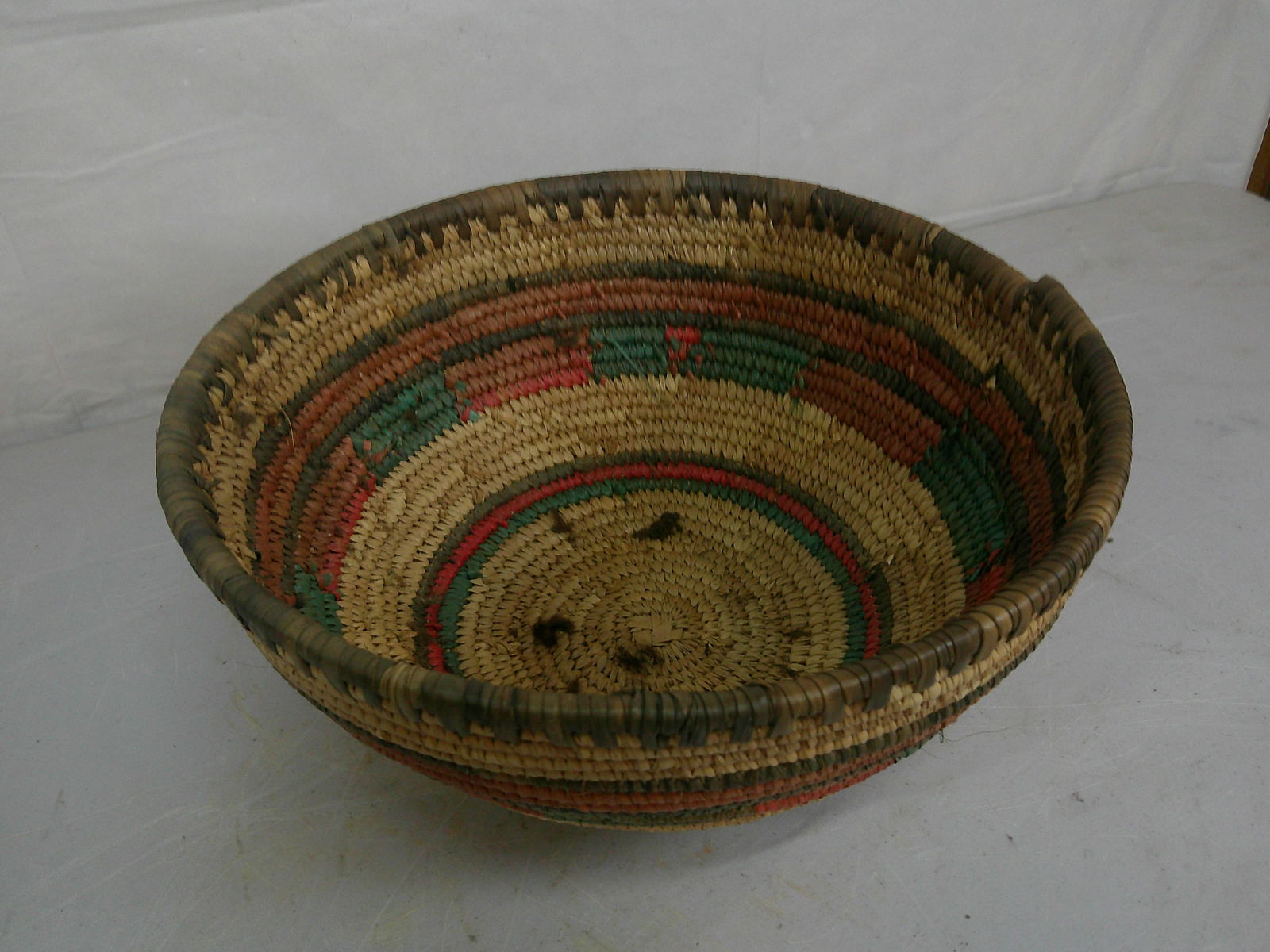 Handwoven African Basket (1 of 4)