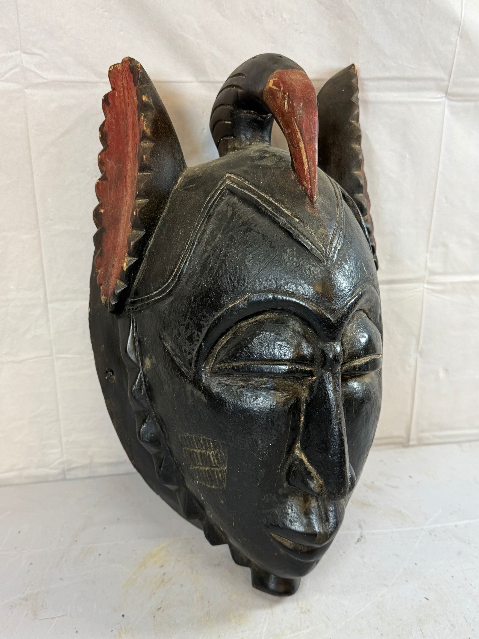 Hand Carved Hand Painted African Face Mask (1 of 5)