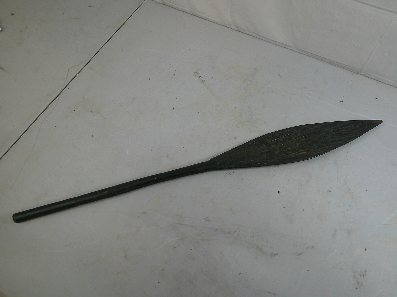 Hand Carved Wooden Spear Head: Hand Carved Wooden Spear Head