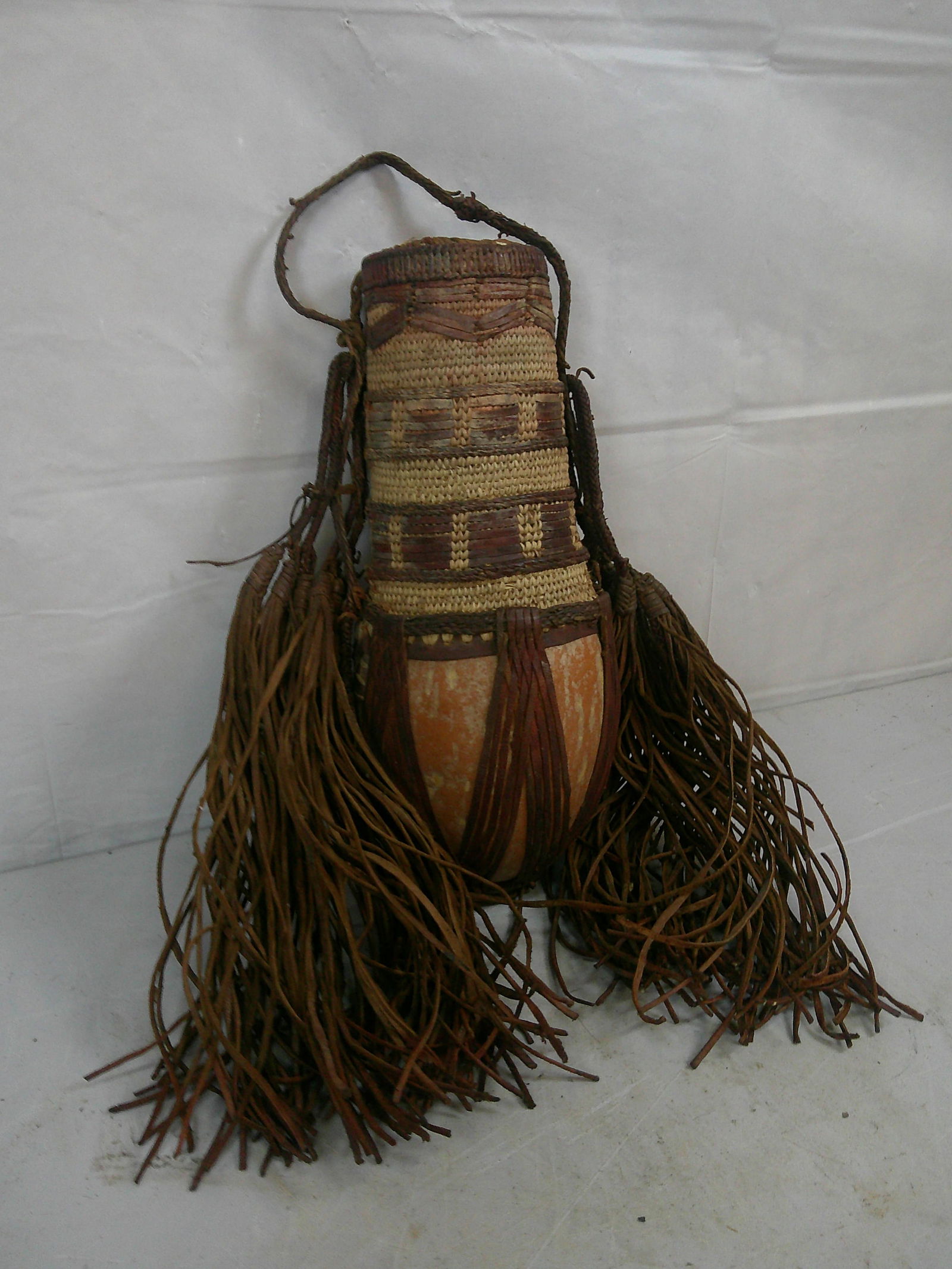 African Water Milk Vessel Basket (1 of 8)