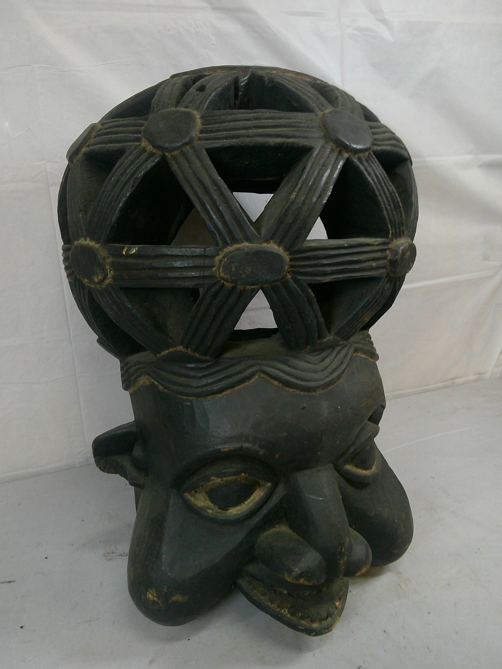 African Bamum Mask: African Bamum Mask. Hand carved. Possibly a mask used in funerals