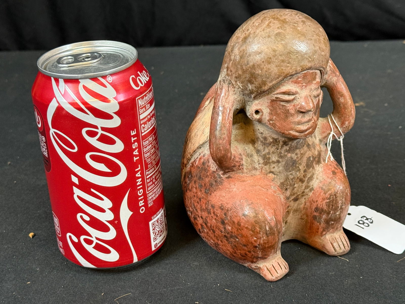 Clay African Figure: Clay African Figure, Hand Painted