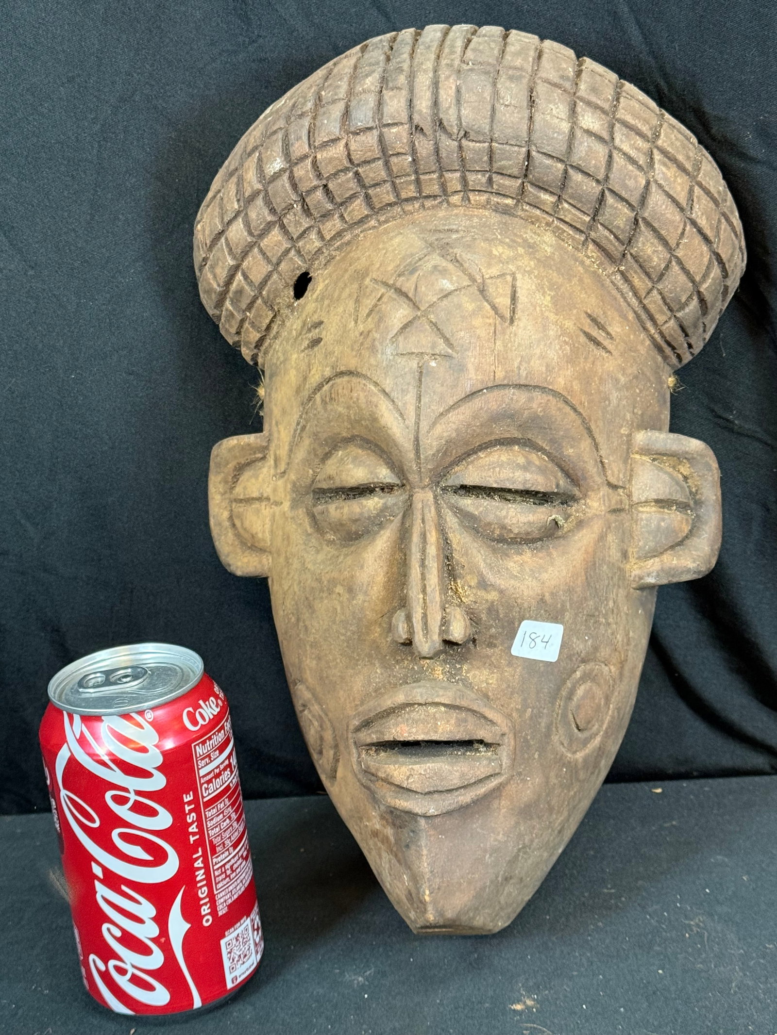 Hand Carved Wooden African Mask: Hand Carved Wooden African Mask