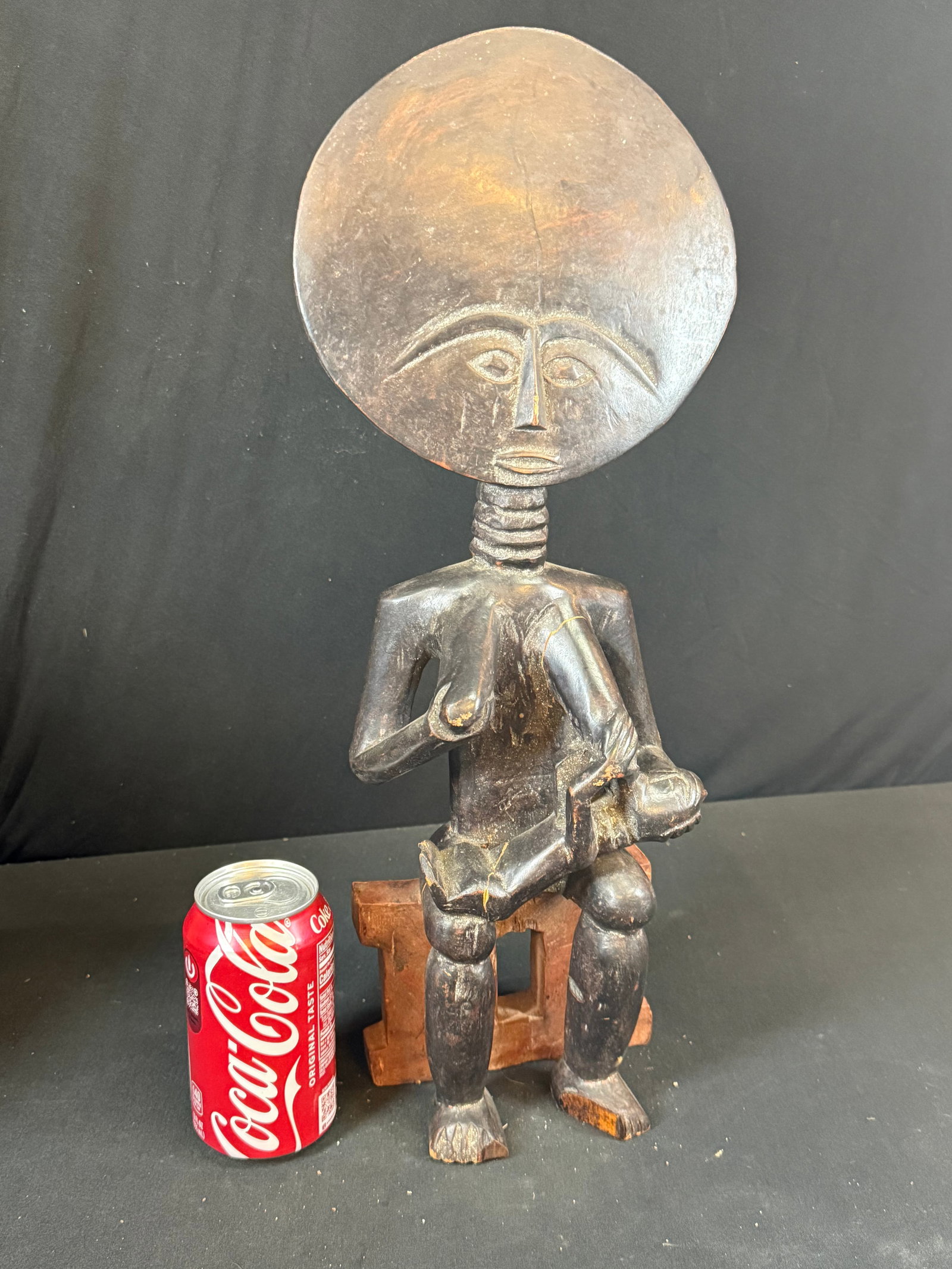 African Ashanti Figure Mother w/baby: African Ashanti Figure Mother w/baby
