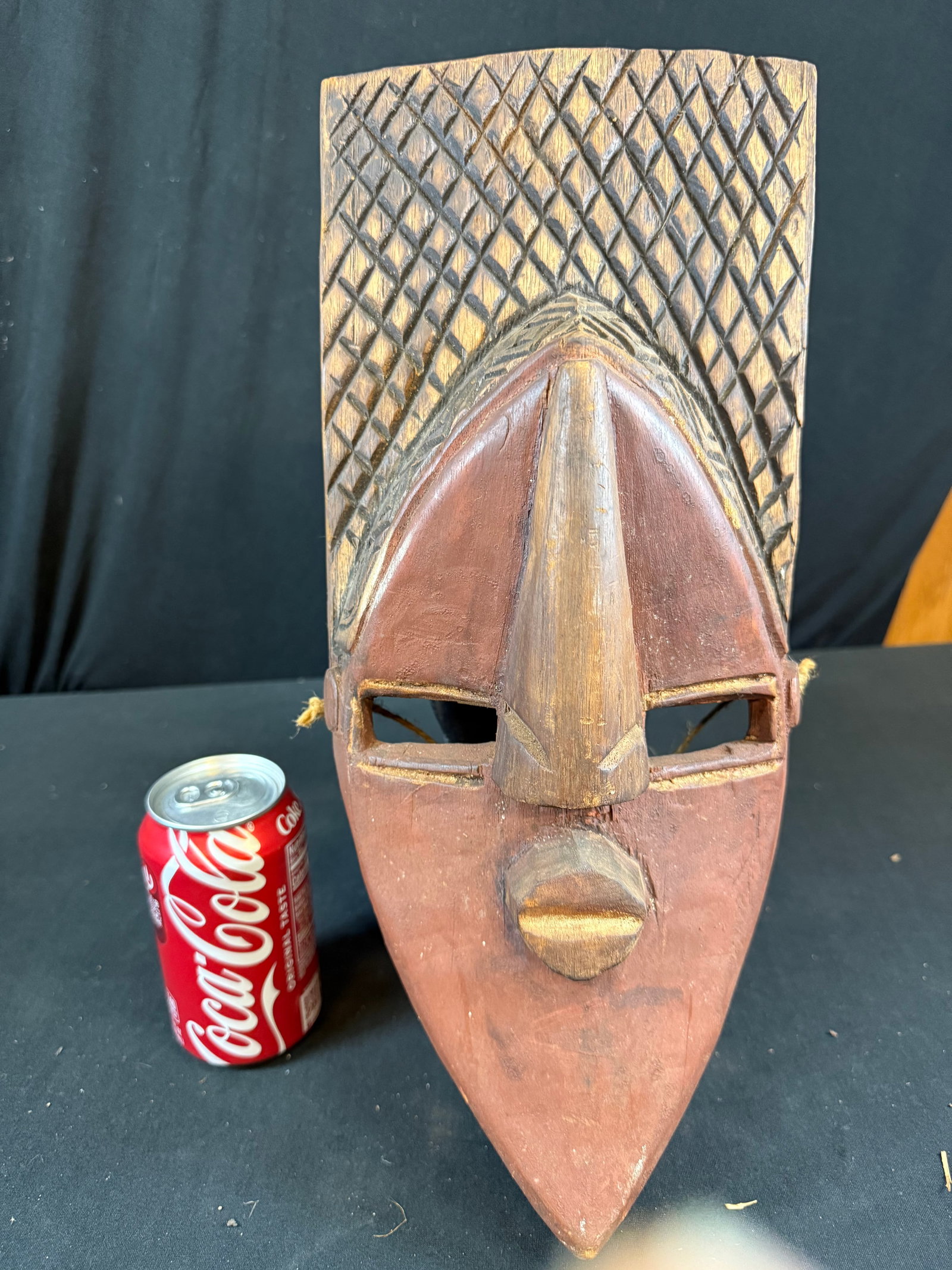Hand carved wooden African mask: Hand carved wooden African mask