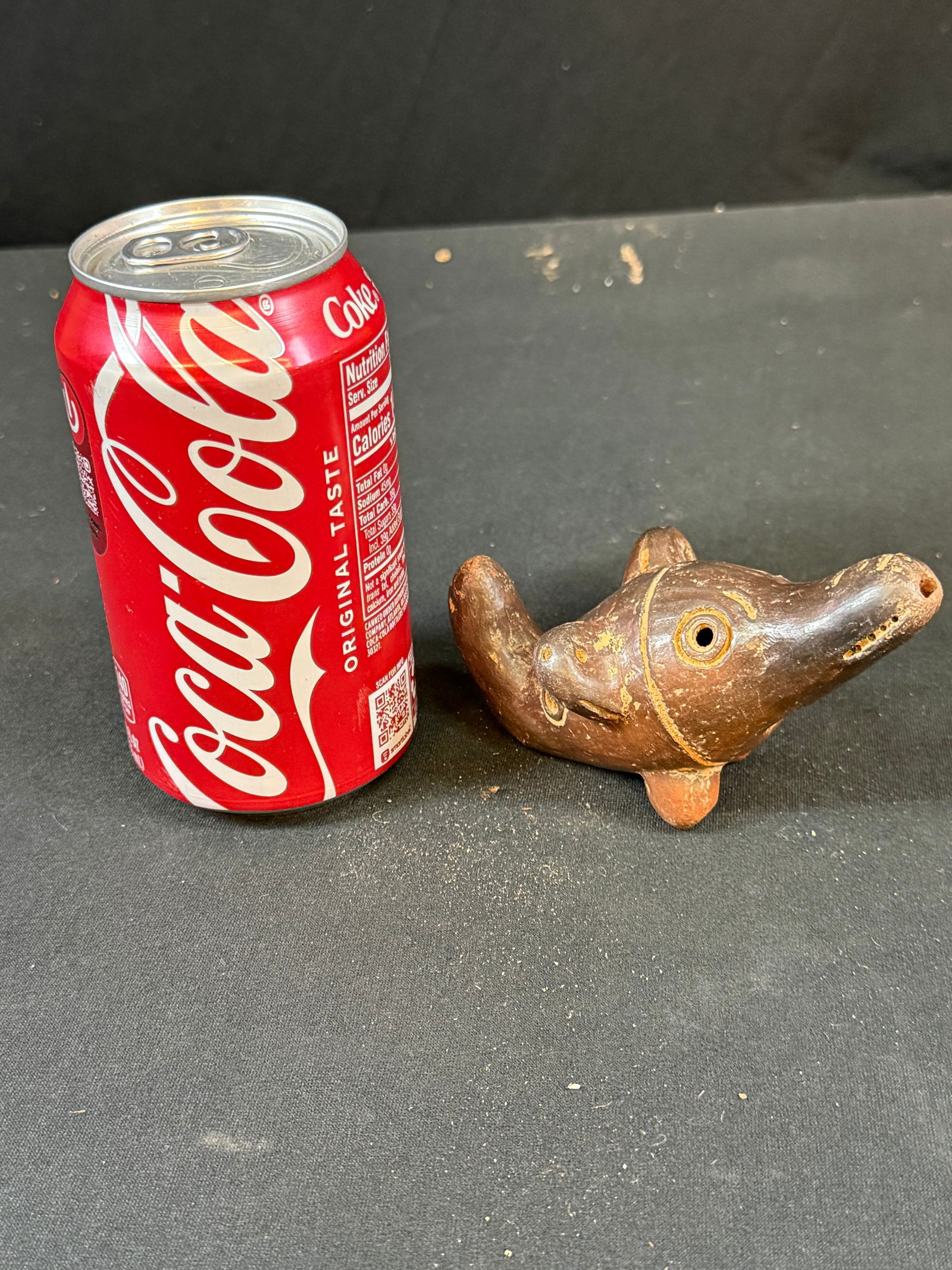 Pre columbian style Ocarina clay pottery bird flute (1 of 4)