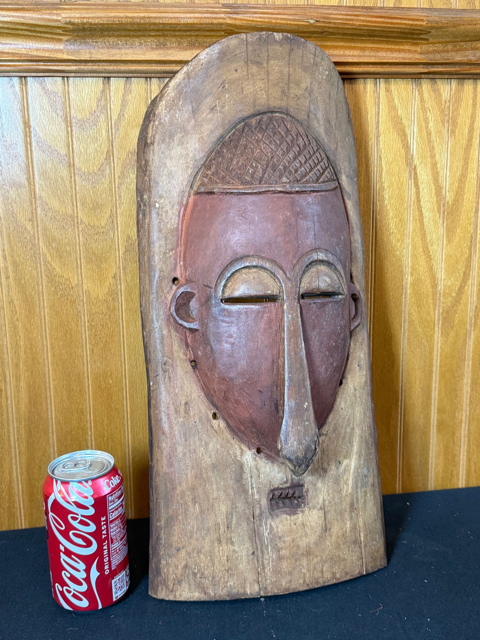 Hand carved hand painted wooden African mask: Hand carved hand painted wooden African mask