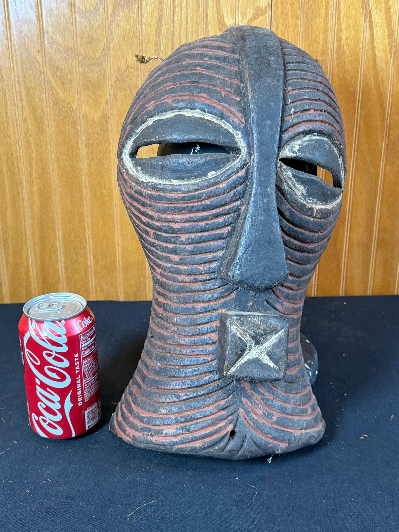 Hand carved wooden African mask: Hand carved wooden African mask