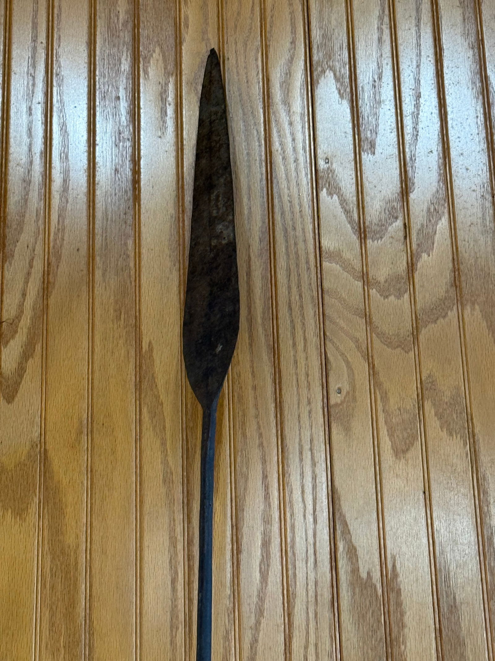 African blacksmith hand forged spear tip (1 of 4)