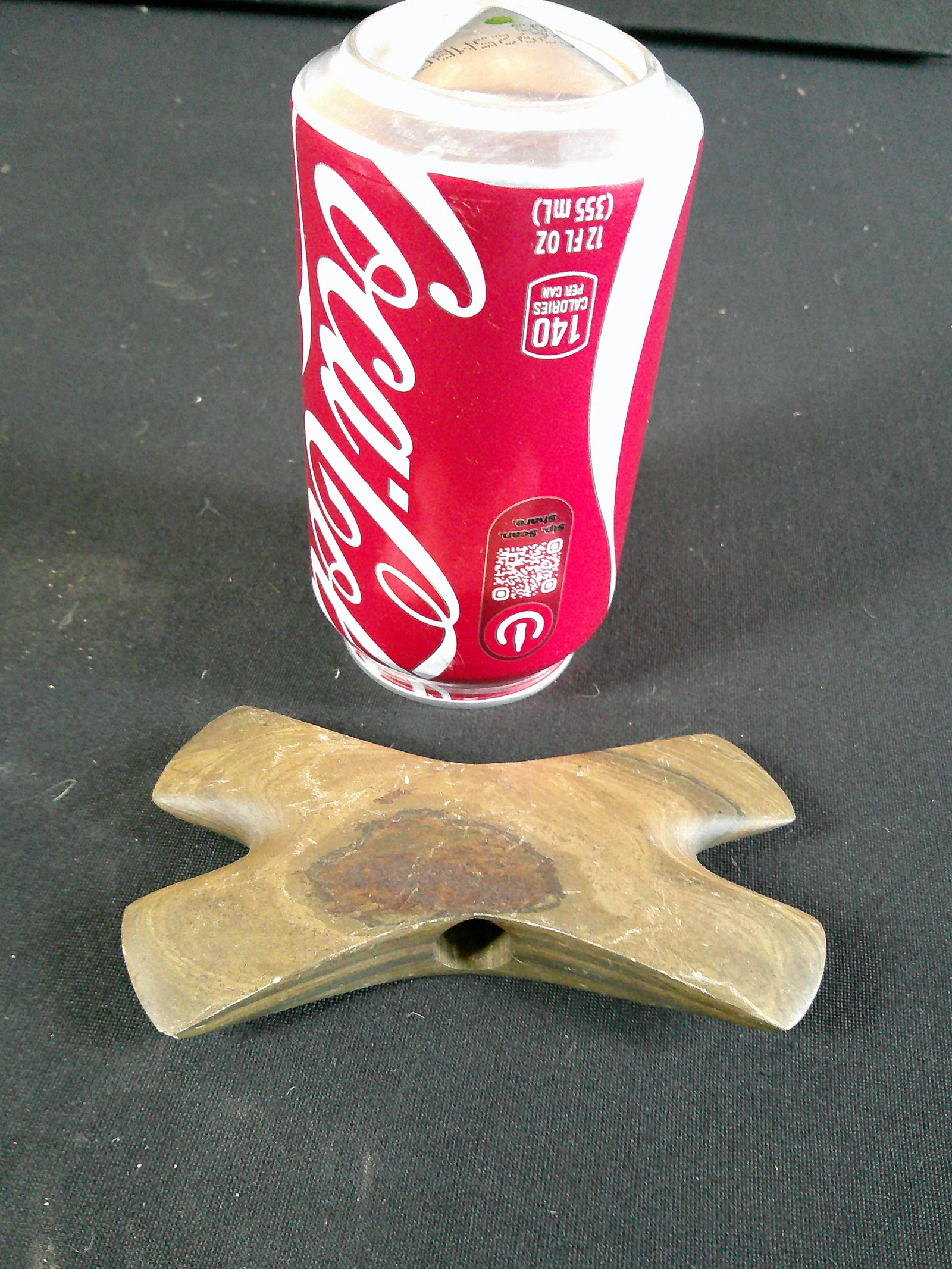 Double fluted banded slate banner stone (1 of 3)