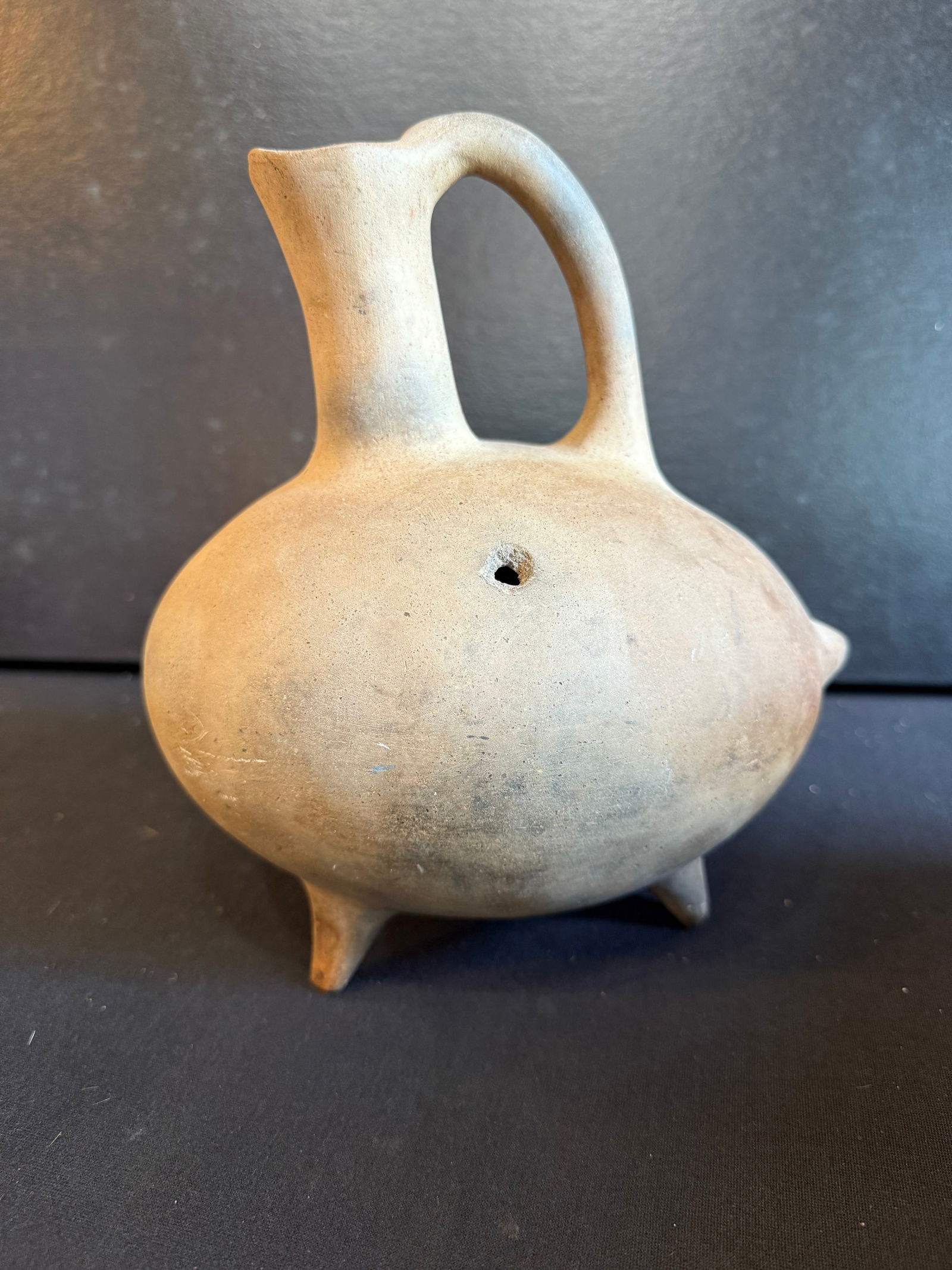 Hopi vintage Rosetta pottery canteen: Hopi vintage Rosetta pottery canteen