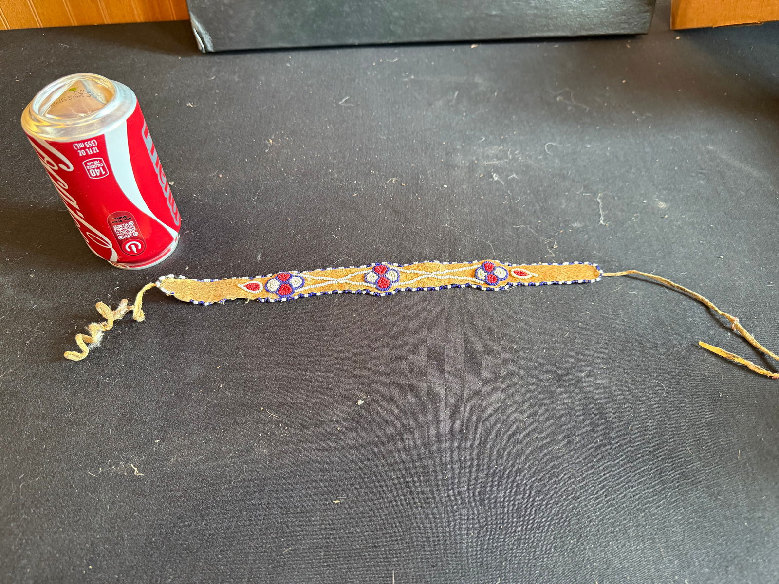 Native American necklace w/beadwork: Native American necklace w/beadwork