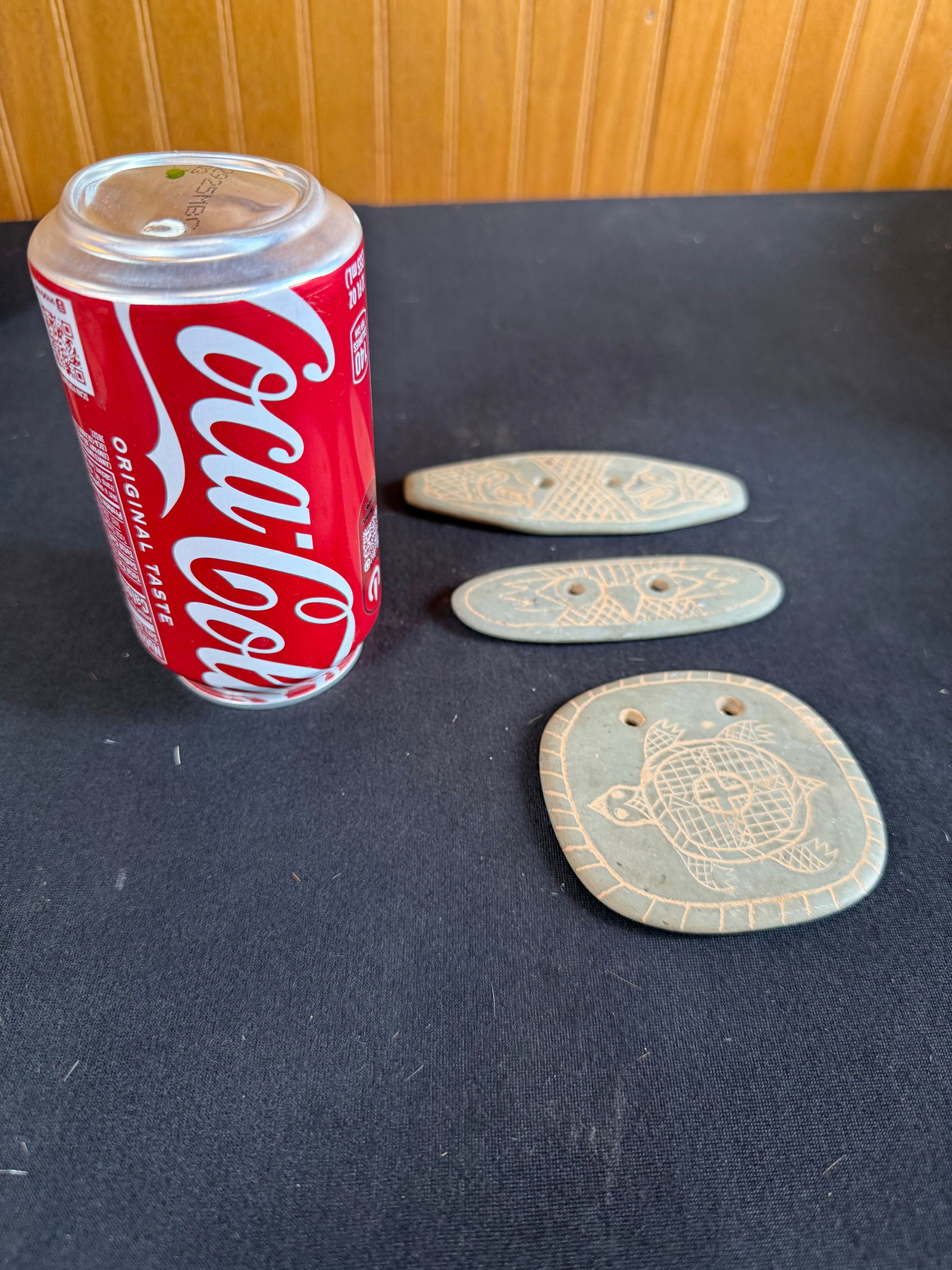 Lot of 3 stone gorgets (1 of 5)